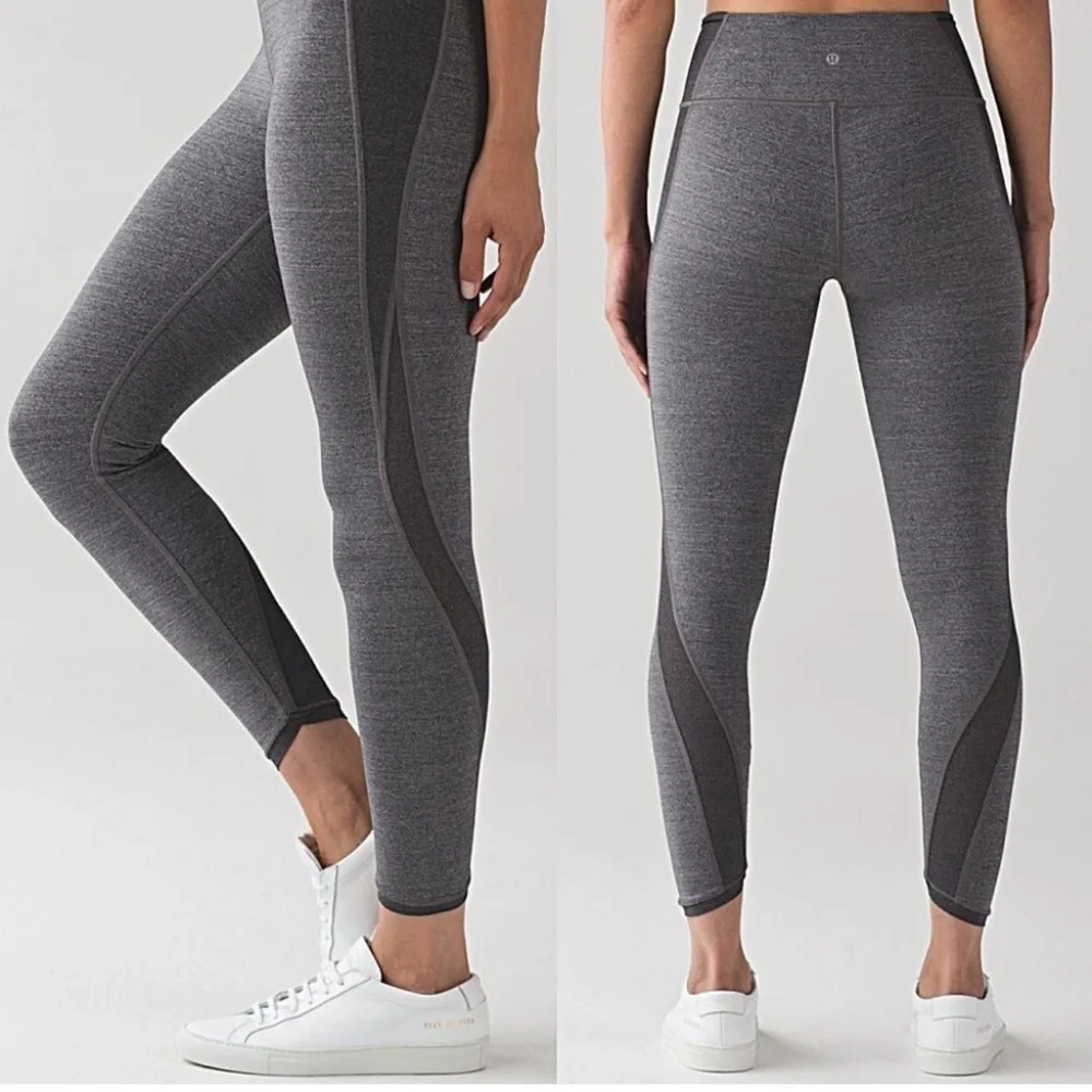 Lululemon Featherlight Tight Heathered Gray